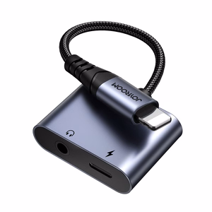 2-in-1 Audio adapter Joyroom SY-L01 Lightning to 3.5mm + Lightning (must)