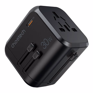 Universal Travel Laadija Choetech PD5008 30W USB-C/3xUSB-A must