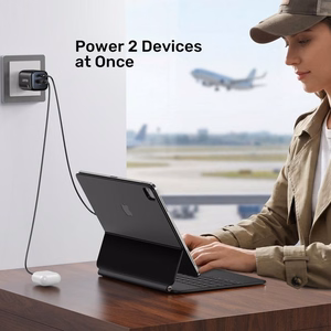 Unitek GaN võrgulaadija USB-A ja USB-C 20W must