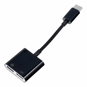 Adaptor AUX 2in1 Type C (male) to Type C (female) / Type C (female) BOX must [DAC]