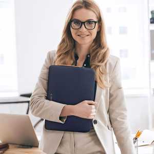 Tech-Protect Fleece Laptop Bag 13-14" - sinine