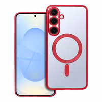 ELECTRO MAG COVER case compatible with MagSafe jaoks SAMSUNG S25 Plus punane