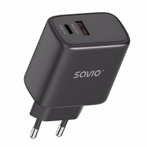 SAVIO LA-06/B USB Quick Charge Power Delivery 3.0 30W laadija