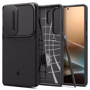 Spigen Optik Armor Ümbris jaoks Samsung Galaxy S25 Ultra - must