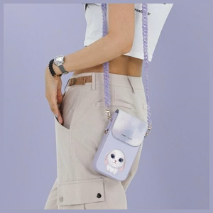 Nimmy Big Eyed Pet 2.0 Rabbit Phone Bag - Lilla