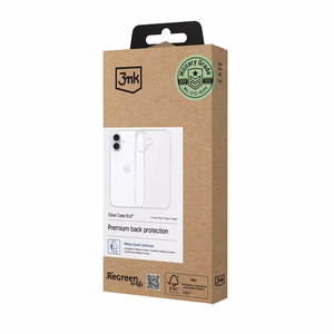 3mk Clear Ümbris Eco jaoks Apple iPhone 16 plus - läbipaistev