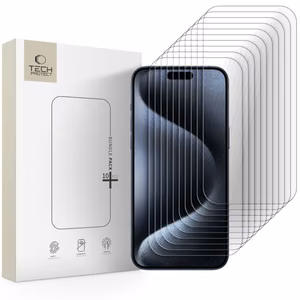 Tech-Protect Karastatud klaas Bundle 10-pack jaoks iPhone 15 Pro Max