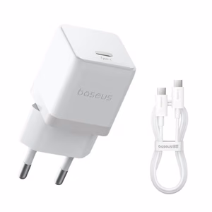 Laadija Baseus Palm 20W USB-C + USB-C to USB-C kaabel 1.0m valge P10111602213-01