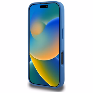 Guess 4G Circle Classic Logo MagSafe ümbris jaoks iPhone 16 Pro - sinine