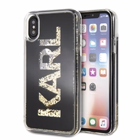 Karl Lagerfeld Karl Logo Glitter iPhone X/Xs ümbris - must