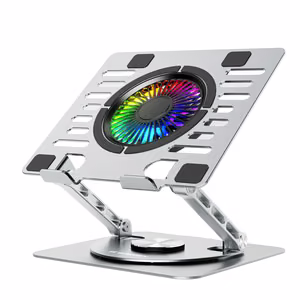 Wozinsky WDCX-X16-AS CoolBase RGB 360° Jahutusalus Sülearvutile ja Tahvelarvutile - Hõbedane