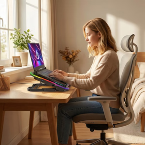 Wozinsky WDCX-A26 NitroCool RGB mängude sülearvuti jahutusalus must