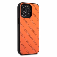 Karl Lagerfeld Perforated Allover Ümbris jaoks iPhone 13 Pro / 13 6.1" - oranž