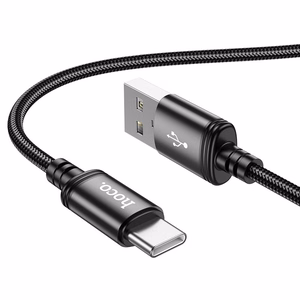 Кабель USB A to USB C Hoco 3A 1 m X89 черный