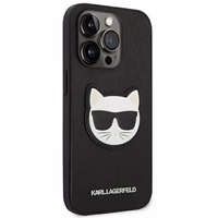 Karl Lagerfeld Saffiano Choupette Head Patch Case iPhone 14 Pro Max jaoks - must