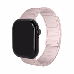 Mobilize silikoonist kellarihm - magnetiline - Apple 38/40/41mm - roosa