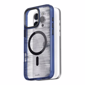 Moshi iGlaze MagSafe ümbris seadmele iPhone 16 Pro, Dusk Indigo värvitoonis