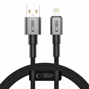Tech-Protect UltraBoost DNA USB-A / Lightning kaabel 15W/2.4A 100 cm - hall