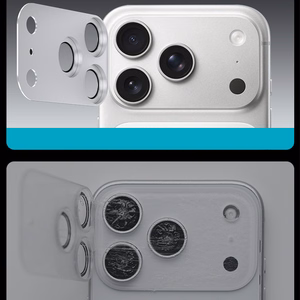 Benks Karastatud klaas Glass Warrior Metal Integrated Lens Protector (C069) jaoks Iphone 17 Pro (lens 3 pieces) valge