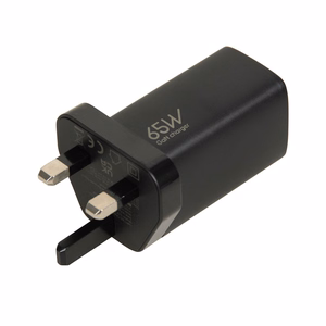 iBOX C-65 must, GaN 65W universaalne laadija UK pistik