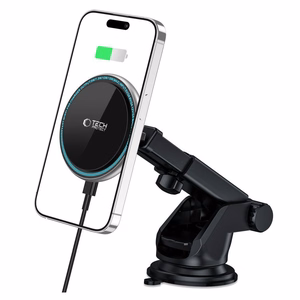 Tech-Protect A2 Car Phone Hoidja koos MagSafe 15W Induktiivne Laadija jaoks Cockpit - must