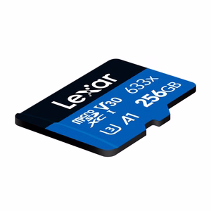 Карта памяти Lexar High-Performance 633x microSDXC объемом 256 ГБ + адаптер SD
