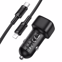 Borofone autolaadija BZ34A Cloud - Type C - PD 20W koos Type C to Lightning mustaga