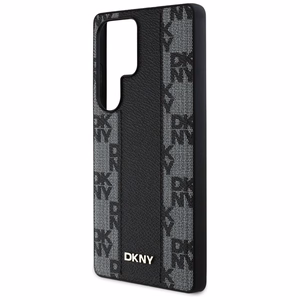 DKNY Leather Checkered Pattern MagSafe Ümbris jaoks Samsung Galaxy S25 Ultra Must