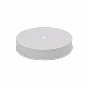 LED Rotating Turn-Table Ekraan Alus, Round 30cm, Valge
