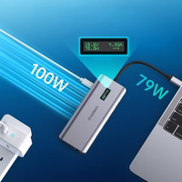 Choetech multifunctional HUB koos ekraan 12in1 USB-C to USB-C / USB-A / HDMI / VGA / AUX / SD / TF hall (HUB-M26)