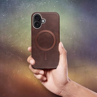 GENTLEMAN MAG COVER Ümbris compatible koos MagSafe jaoks IPHONE 16 PRO pruun