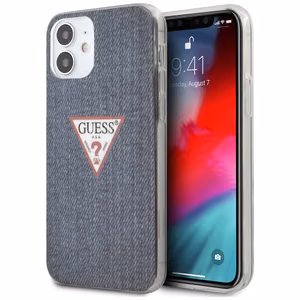 Guess GUHCP12SPCUJULDB iPhone 12 mini 5.4" tumesinine/tumesinine kõvakott Jeans Collection