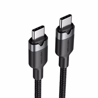 Vention USB-C to C cable, braided, 3A, 480Mbps, 60W, 2m, BK