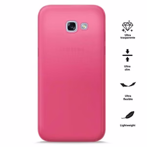 PURO 0.3 Nude ümbris seadmele Samsung Galaxy A3 (2017), fluorestseeruv roosa