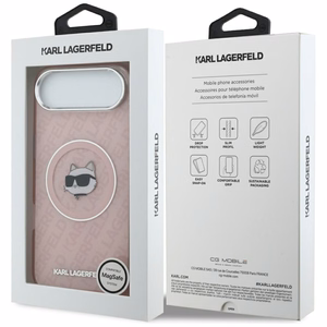 KARL LAGERFELD ümbris jaoks IPHONE 17 Air compatible with MagSafe KLHMP17MHMKBCHOP (IML Choupette Head Logo) roosa