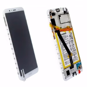 LCD ekraan Huawei Y6 2018/Y6 Prime 2018 puuteekraani, raami ja akuga valge originaal (service pack)