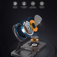 Blavec Induktsioonilaadija BQI-02 Qi 15W magnetiline Magsafe 3 in 1 Apple/Samsung Watch (BQI02-QIMB) must