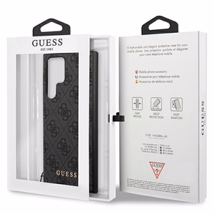 Guess 4G Charms Collection ümbris jaoks Samsung Galaxy S24 Ultra - must