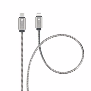 Kaabel USB C to Lightning Forcell F-Energy PD 3A 27W Metal 1 m C238 hõbedane