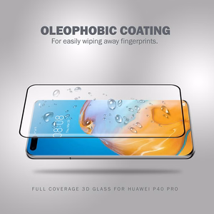 Crong 3D Armour Glass 9H kogu ekraani kattev karastatud kaitseklaas Huawei P40 Pro telefonile koos paigaldusraamiga