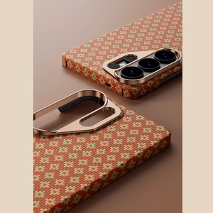 Benks Magnetic Armor Air Armor Grid Kevlar Case Metal Frame 600D (C.K.FL.SA.GD.A050) for Samsung Galaxy S26 Ultra orange
