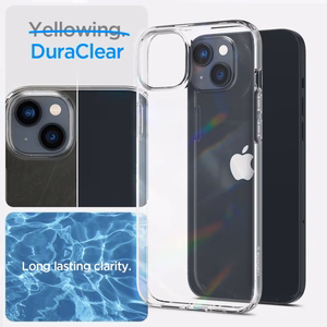 Spigen Crystal Case ja karastatud klaaskomplekt iPhone 14 Plus'ile - läbipaistev