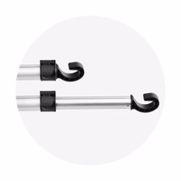 Car hoidja jaoks two headrests (tablets 7"-11") hõbedane