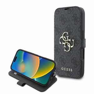 Guess 4G Metal Logo iPhone 16 Ümbris - must