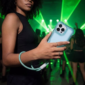 Safepop case with strap for iPhone 16 6,1" blue