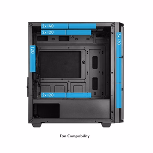 Chieftec AZ-01B-OP Pro mini корпус Midi Tower MicroATX/Mini-ITX (чёрный)