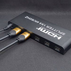 Qoltec 51799 aktiivne HDMI jagur 4 x HDMI 4K x 2K | 6Gb/s | 60Hz