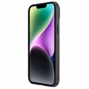 Nillkin CamShield Leather S Case iPhone 14 ümbris koos kaamerakattega must