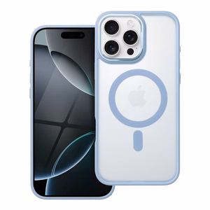 MATTE MAG COVER Ümbris compatible with MagSafe jaoks IPHONE 16 Pro Max sinine