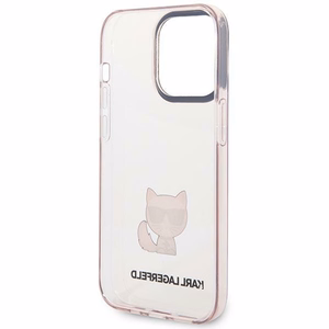 Karl Lagerfeld Choupette Body ümbris iPhone 14 Pro Max roosa